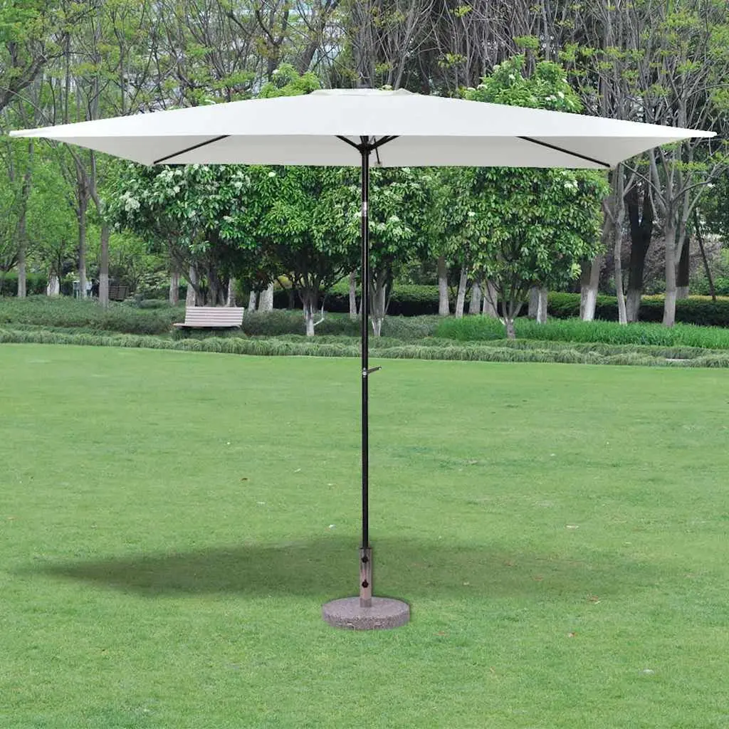 Parasol Stand Polished Granite Stainless Steel 45cm Grey