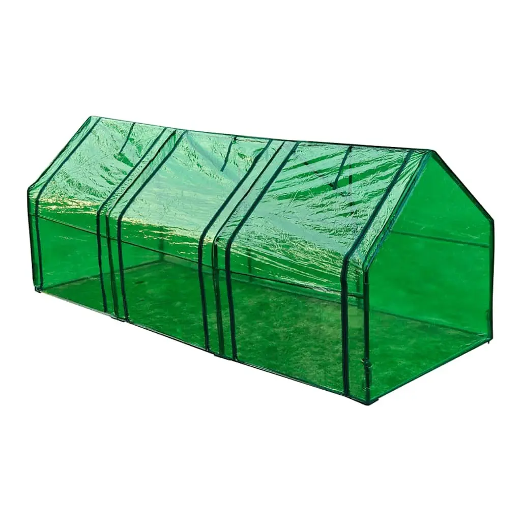 Greenhouse Powder-coated Steel 3 Door Green Cover UV Protected Tear Resistant Garden Plant Shelter