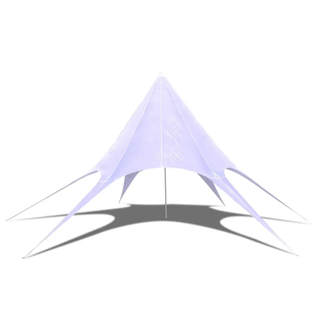 Hexagon Star Gazebo Pavilion 10m Garden Outdoor Canopy White Sunshade