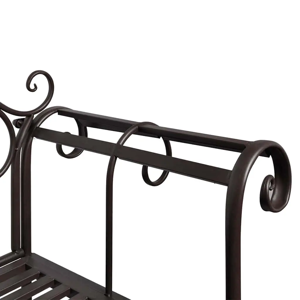 Metal Frame Garden Bench for Outdoor Spaces