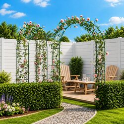Durable Garden Arch Set for Climbing Plants Support