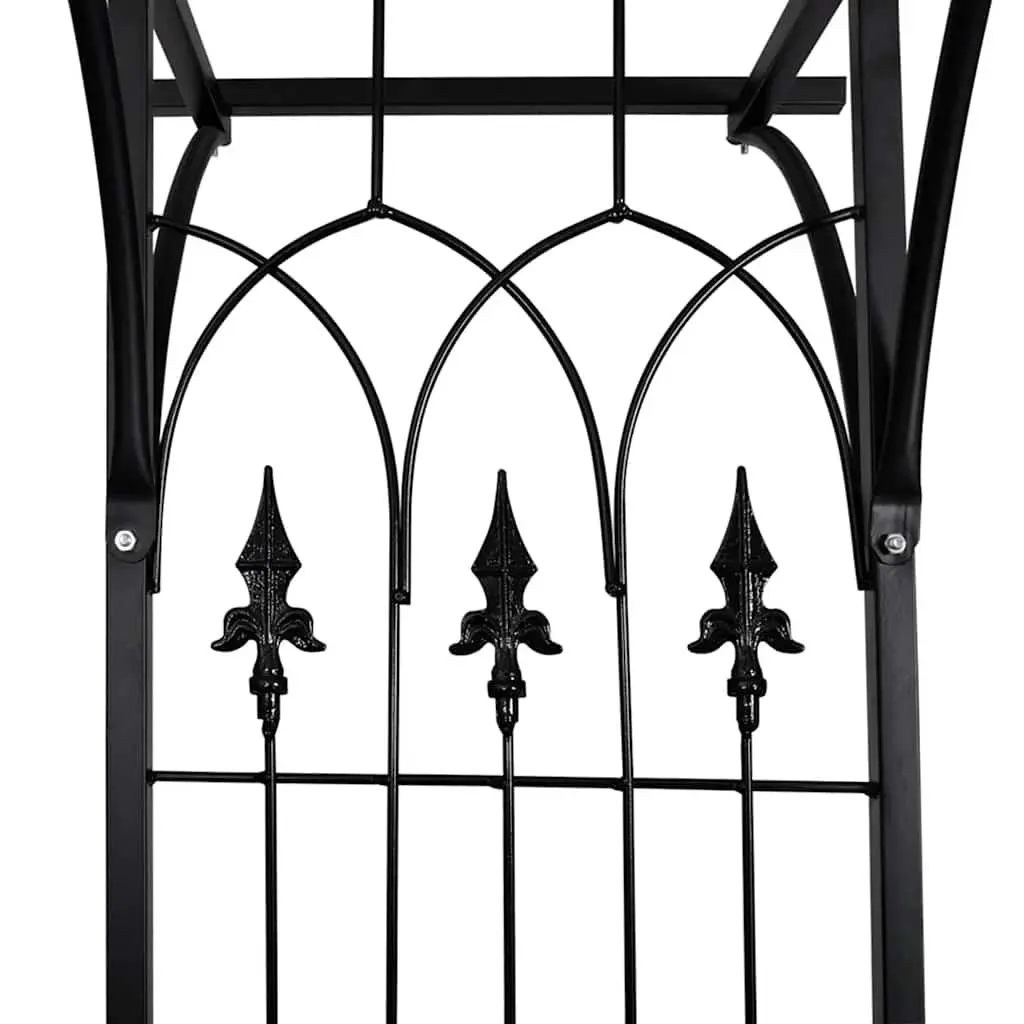 Black Garden Arch for Climbing Plants 200cm