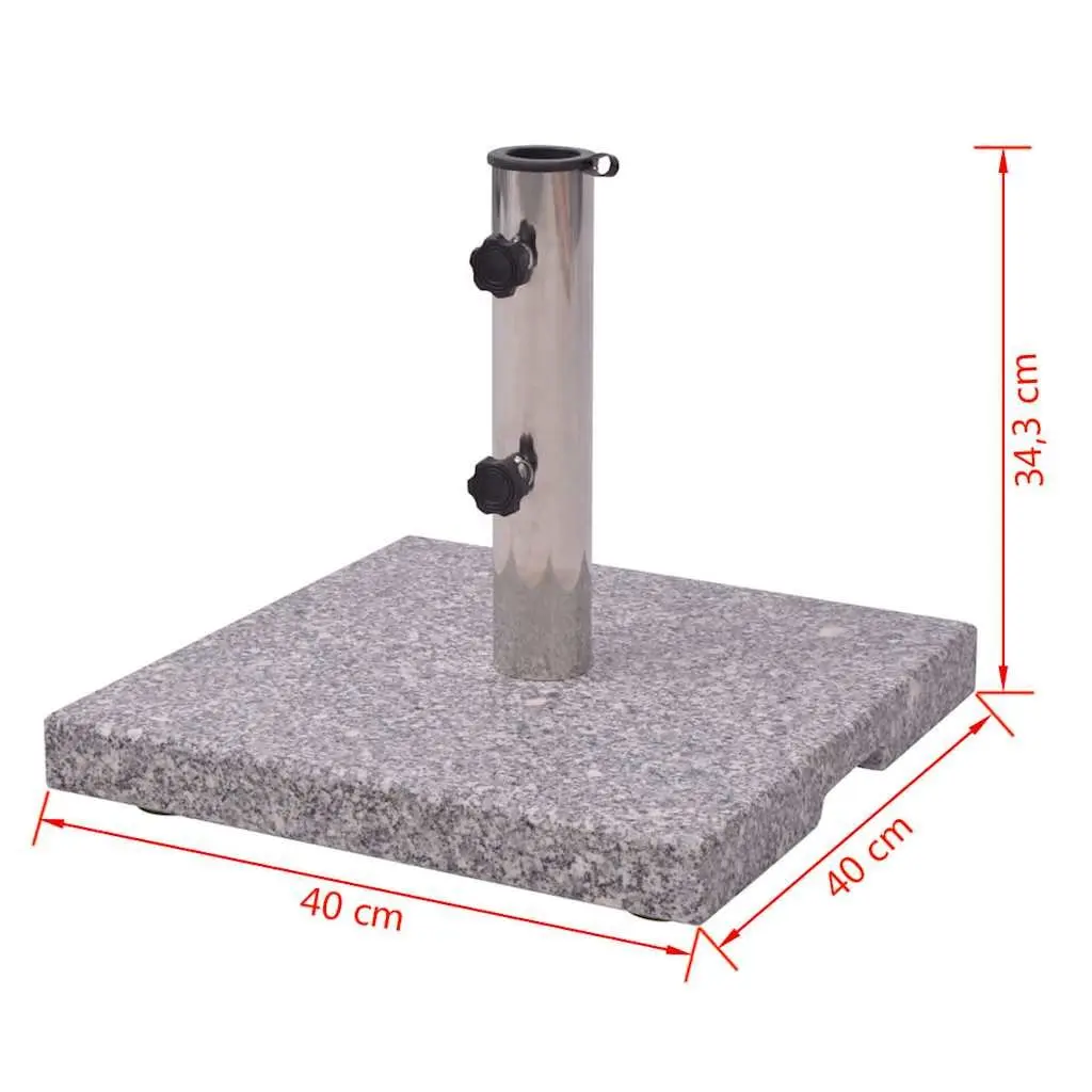 Granite Parasol Base 20kg Grey Stand