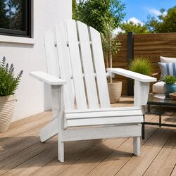Durable Outdoor Armchair Crafted from Solid Hardwood