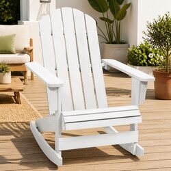 Sturdy Wooden Rocking Chair for Outdoor Relaxation