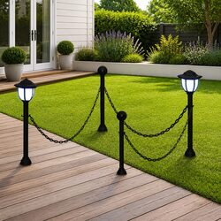 Durable Solar-Powered Chain Fence Lights for Your Garden