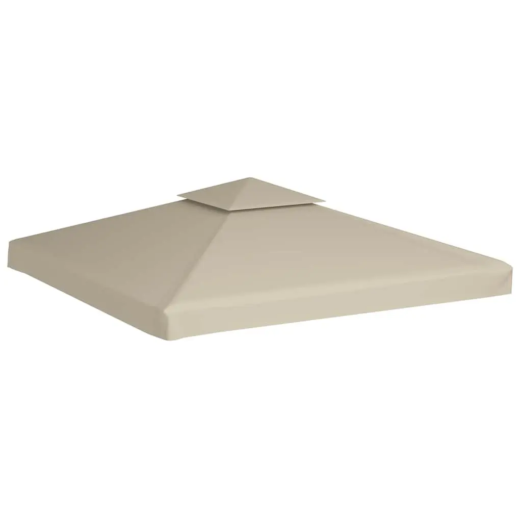Gazebo Canopy Top Cover Replacement PVC-coated 3x3m Beige