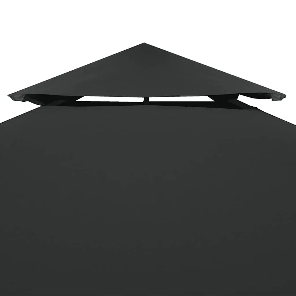 3x3m Dark Grey Waterproof Gazebo Cover Top