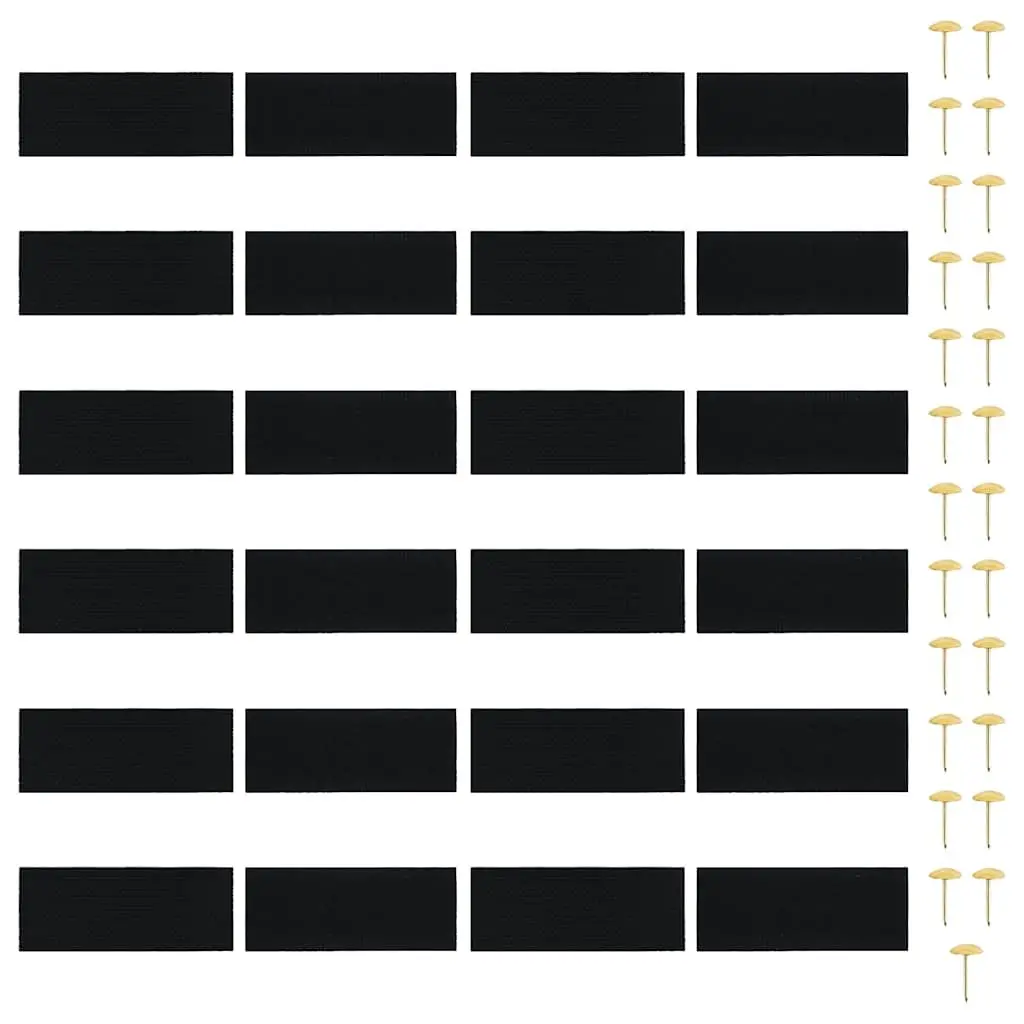 Insect Door Curtain Polyester 210 x 100 cm Black 2 Piece