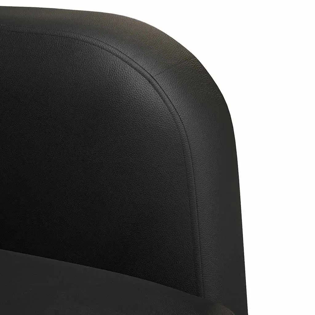 Black Compact Loveseat Sofa 110 cm for Two