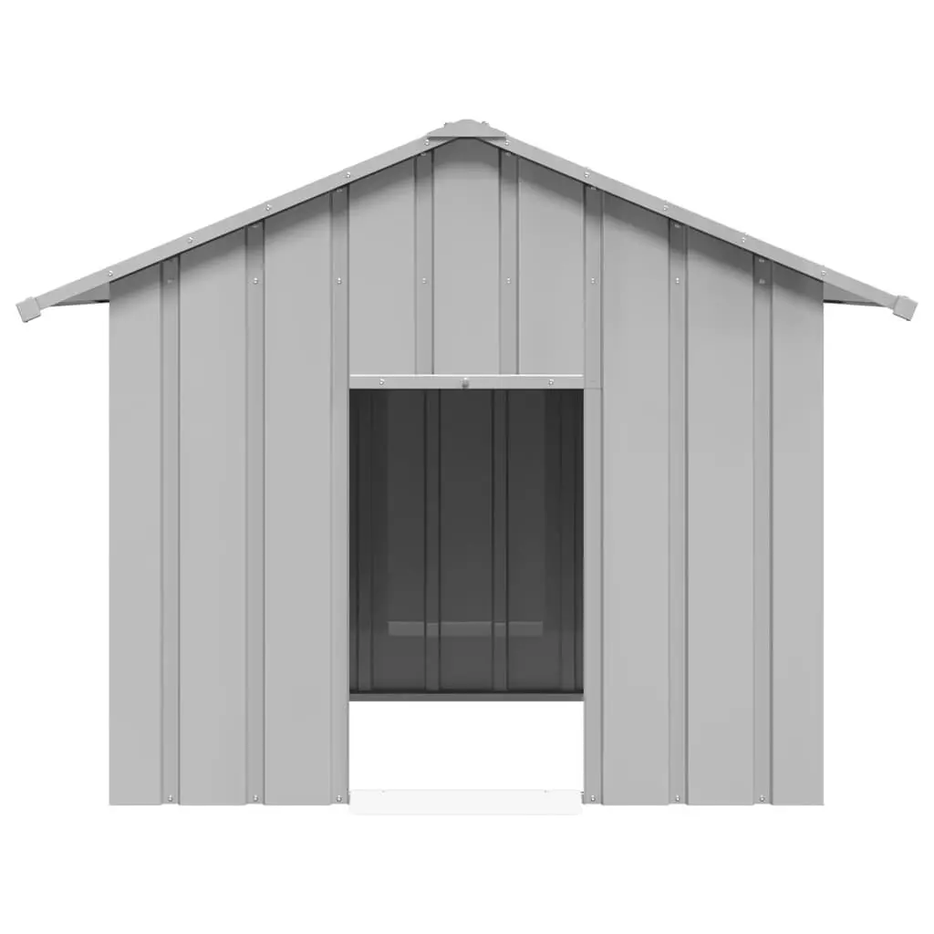 Galvanised Steel Dog House with Roof