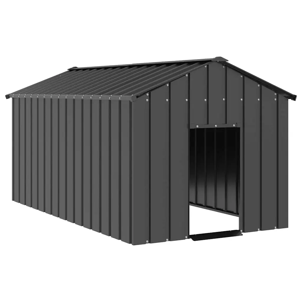 Heavy-Duty Galvanised Steel Dog House with Roof