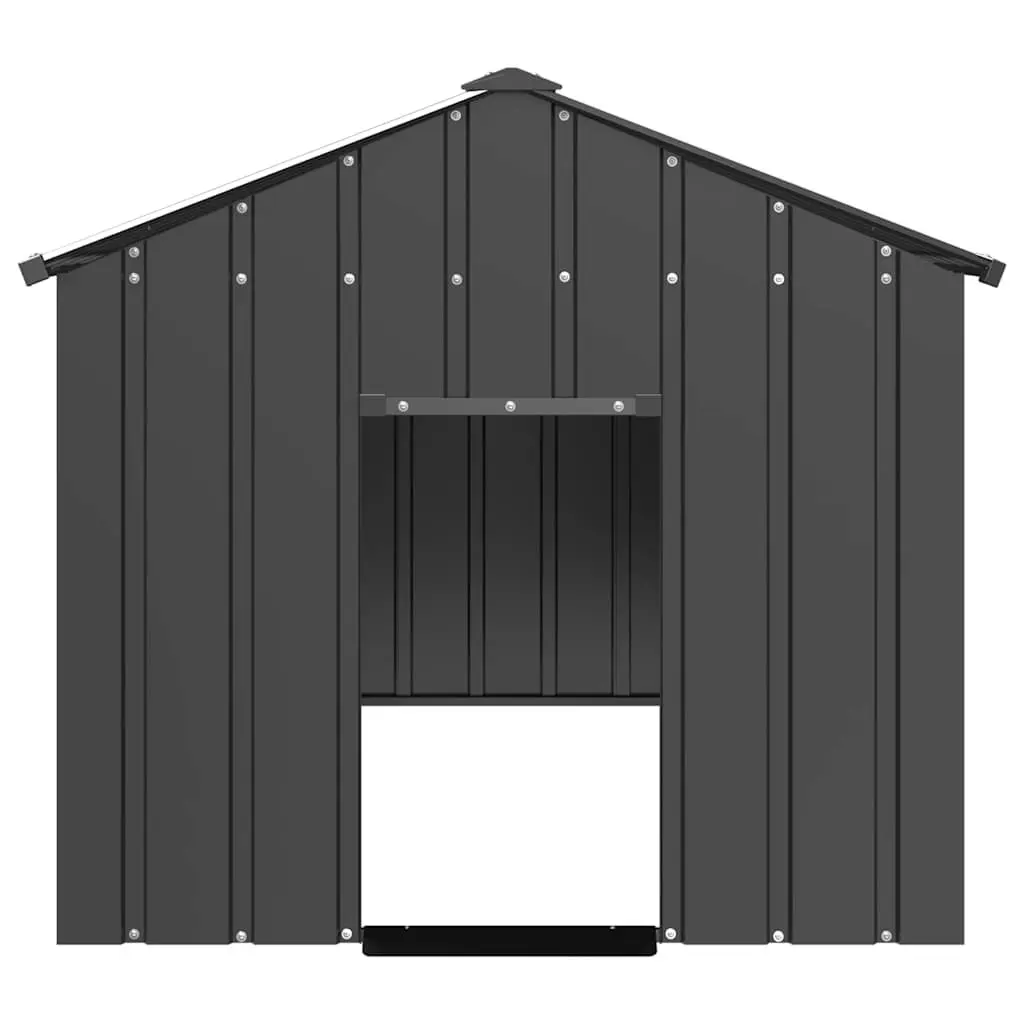 Heavy-Duty Galvanised Steel Dog House with Roof