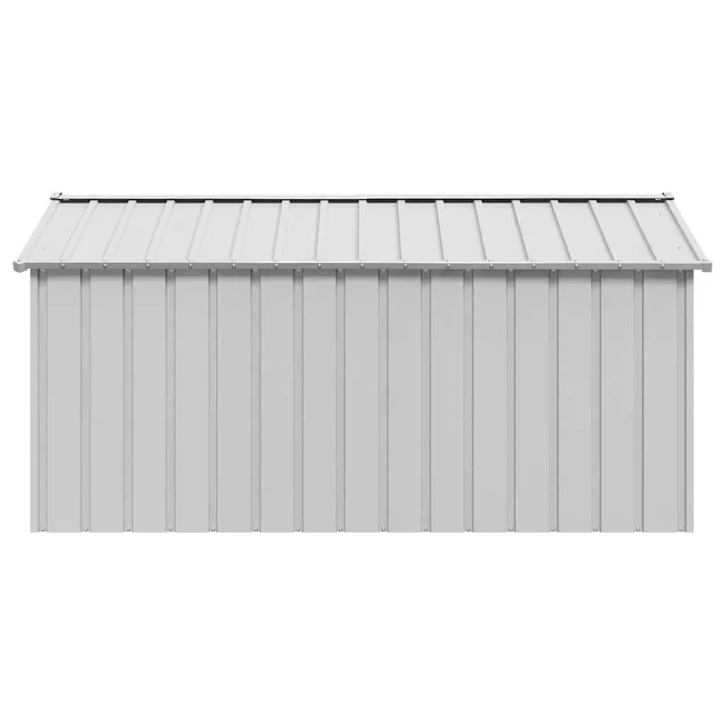 Dog House Galvanised Steel 114 x 202 x 101 cm Grey