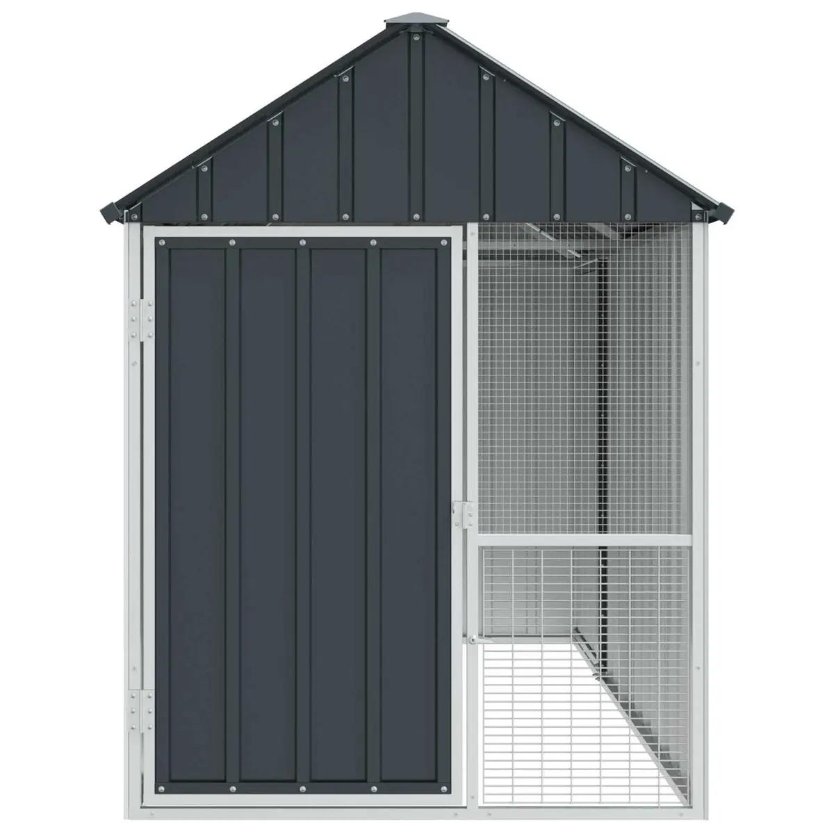 Anthracite Galvanised Steel Bird Cage