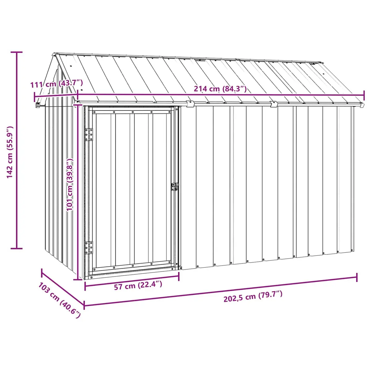 Anthracite Galvanised Steel Bird Cage