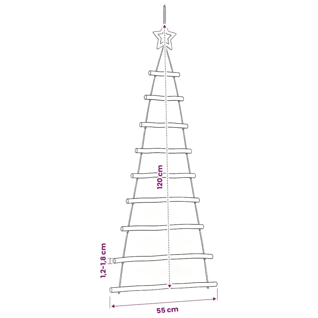 Wooden Hanging Christmas Trees for Festive Decor