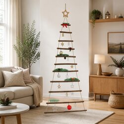 Natural Wood Branches Hanging Christmas Tree Decoration 74x150 cm