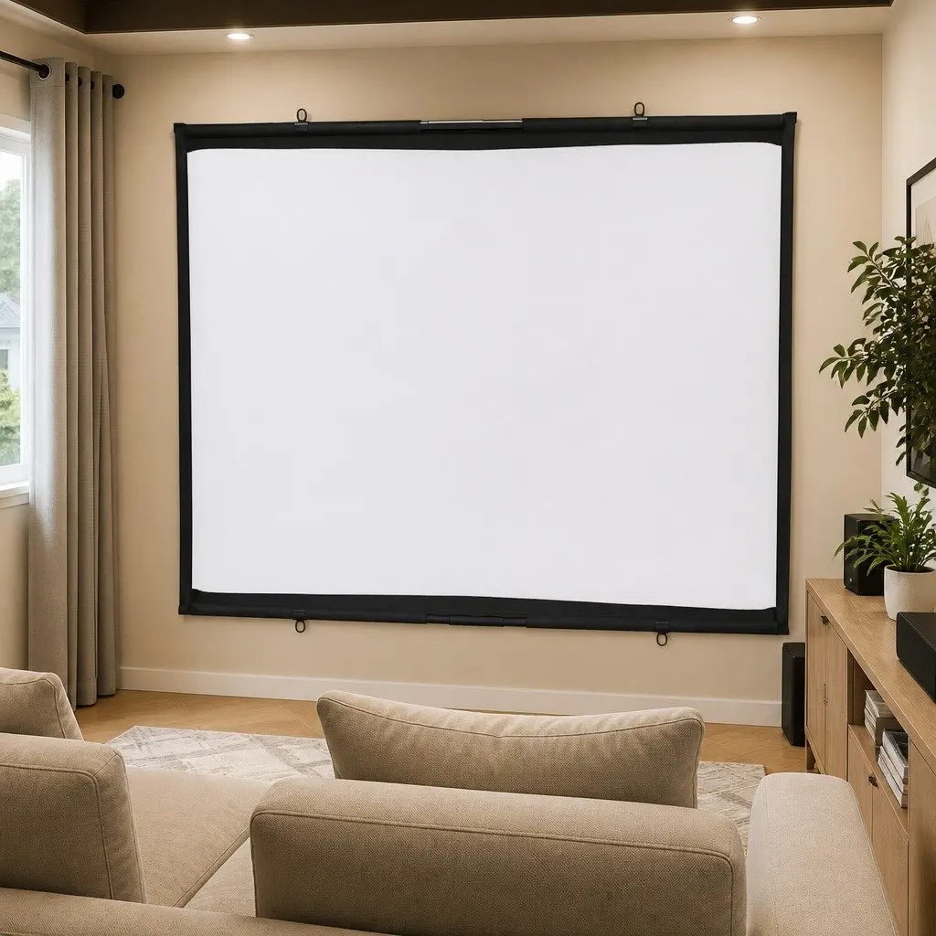 Wall-Hanging 50 Inch Matte Projection Screen