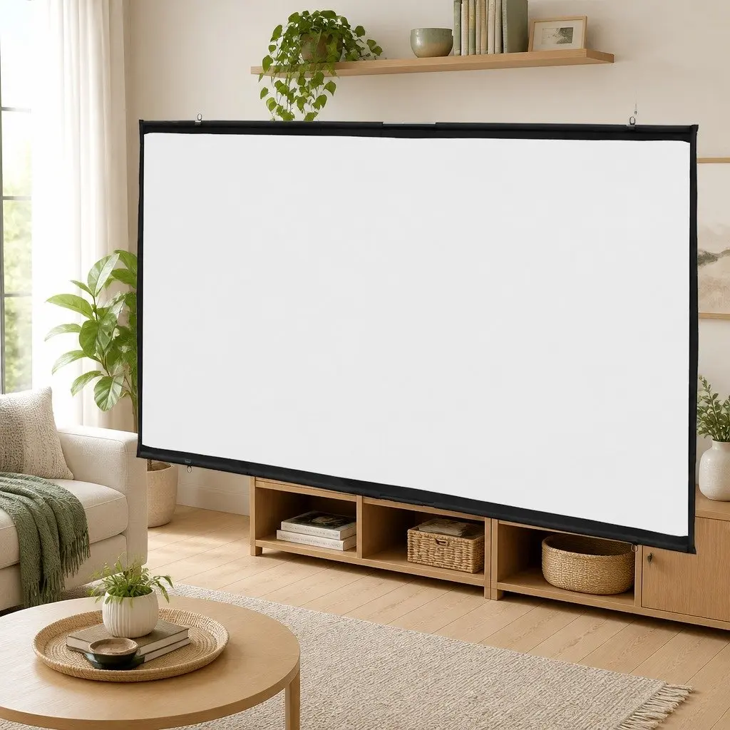100 Inch Wall-Mounted Matte White Projection Screen