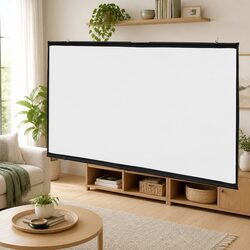 100 Inch Wall-Mounted Matte White Projection Screen