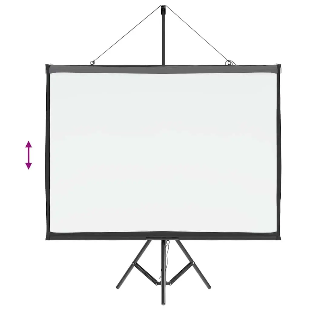 Projection Screen 50 Inch 4:3 Tripod Portable Matte for Home Theater Office