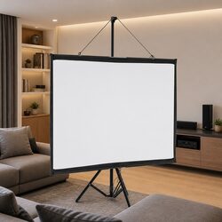 60 Inch 4:3 Matte White Projection Screen with Tripod