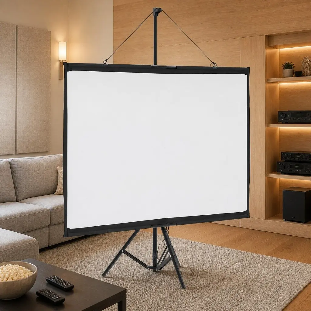 72 Inch Tripod Projection Screen for Home and Office