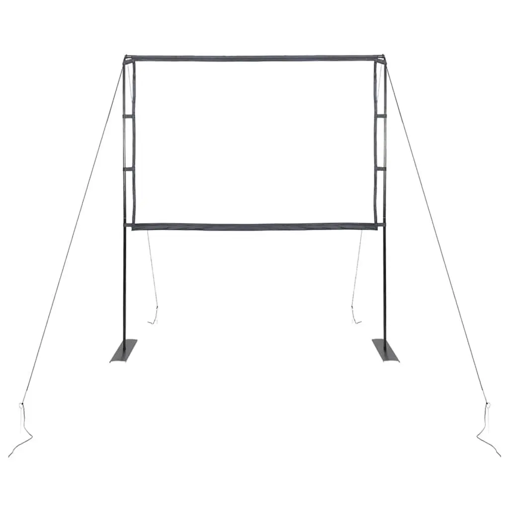 Projection Screen 100 Inch 4:3 Portable Freestanding Display with Double Stands