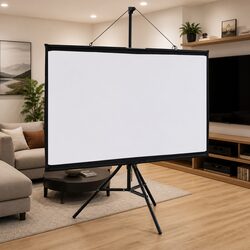 50 Inch Portable Tripod Projection Screen for Home and Office