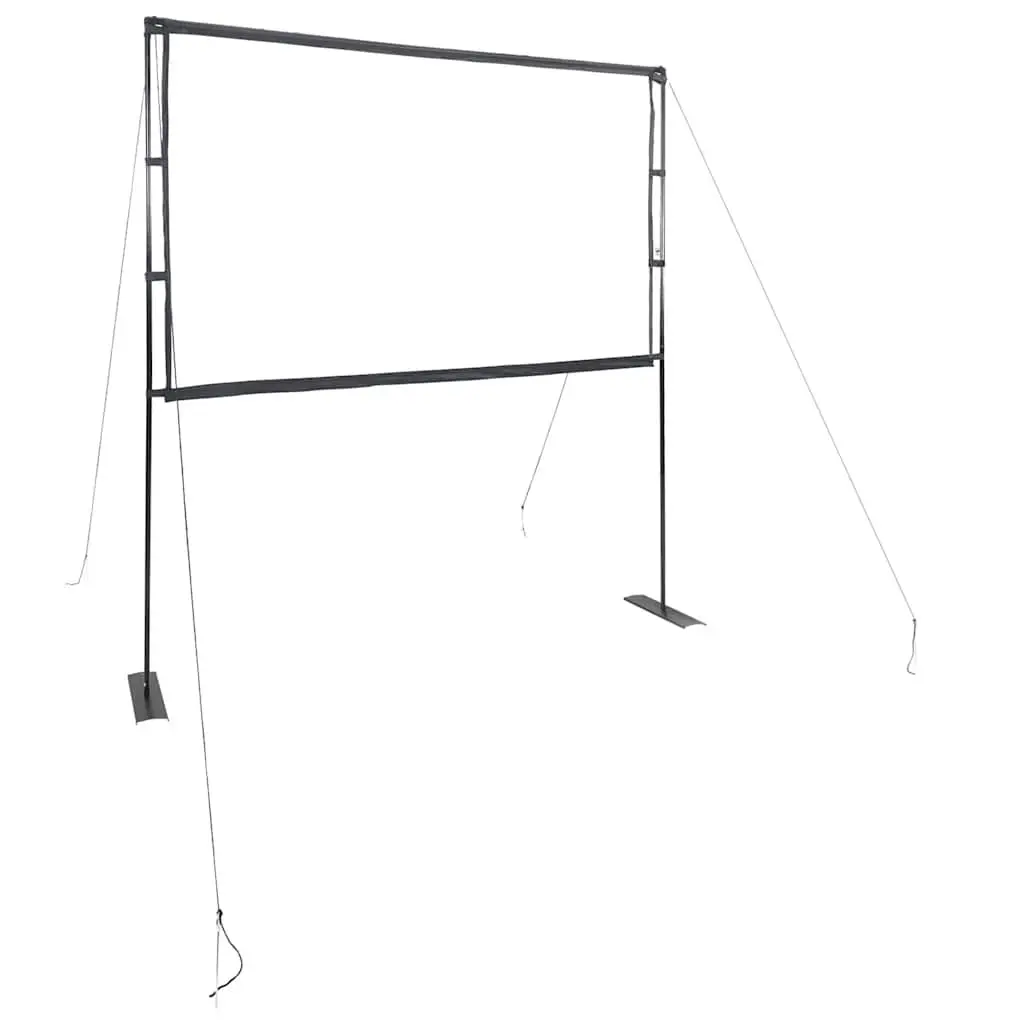Projection Screen 100 Inch 16:9 Portable Matte with Double Stands Home Theater