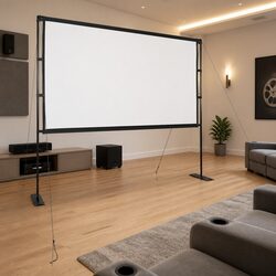 108 Inch Projection Screen with Stands for Home & Office