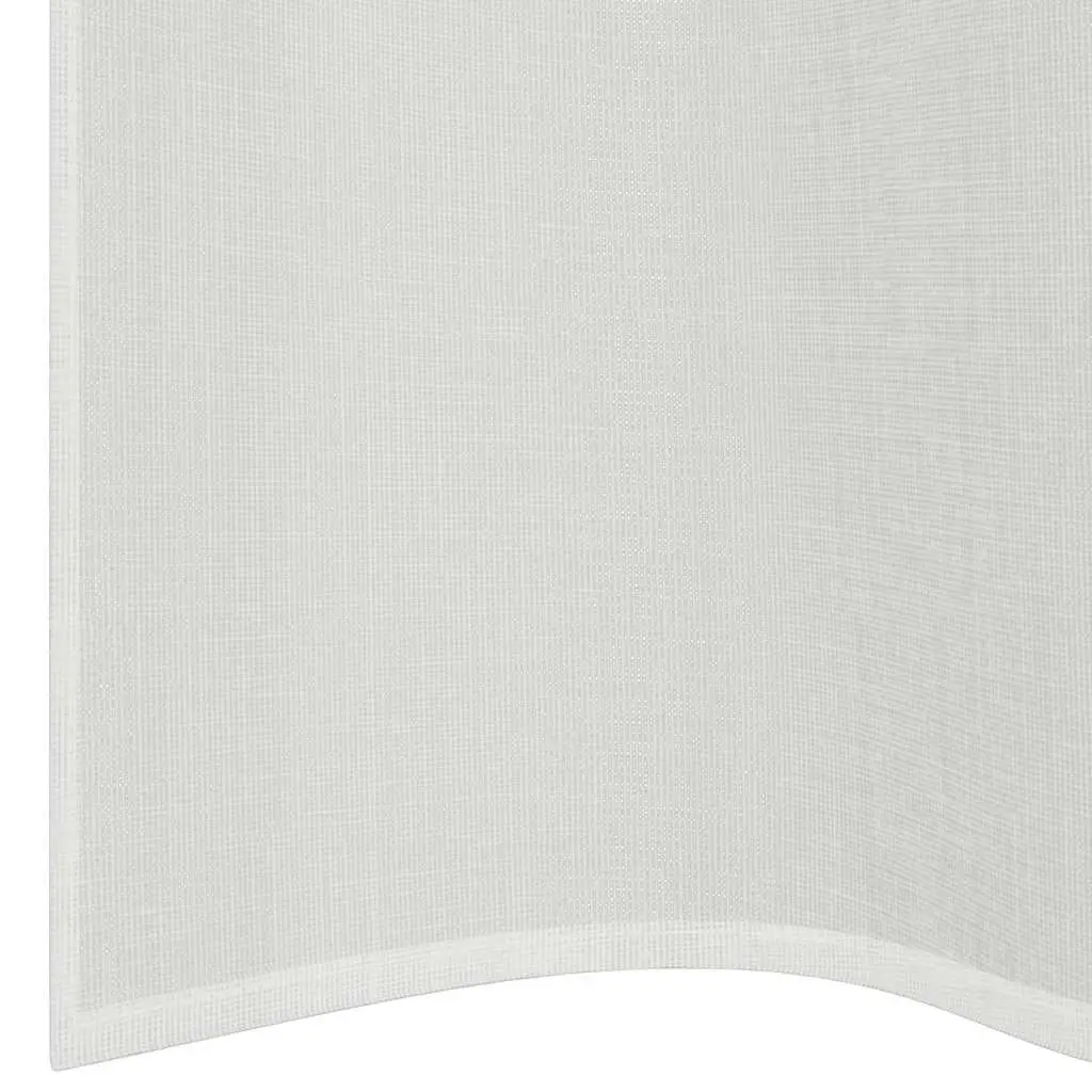 Voile Curtains with Grommets, 2 Pcs, White