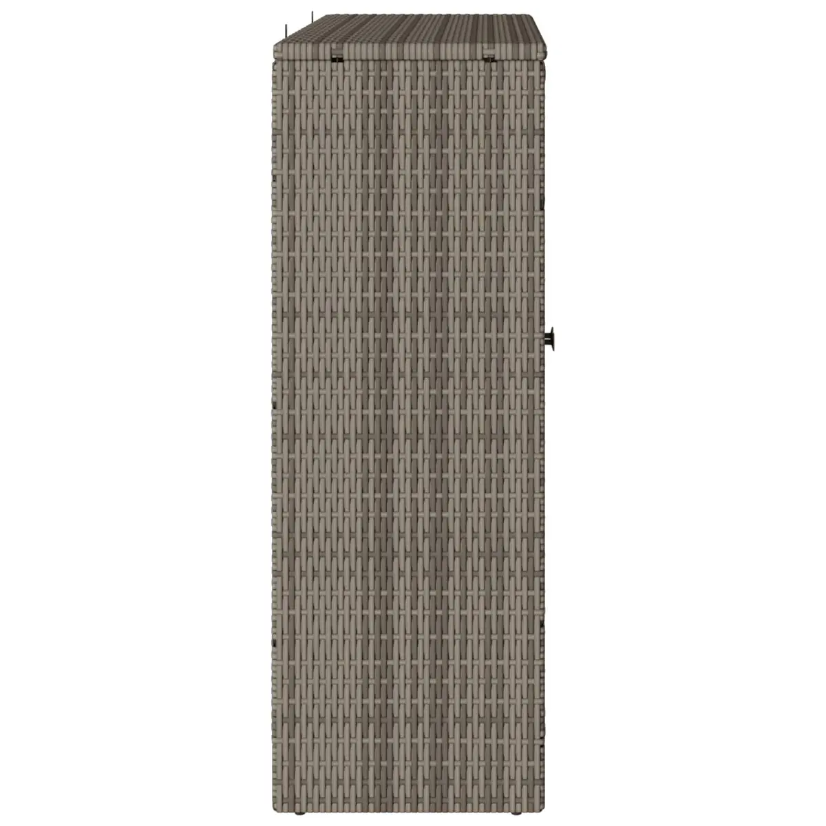 Storage Cabinet Rattan Grey Rectangular 100x36x102cm