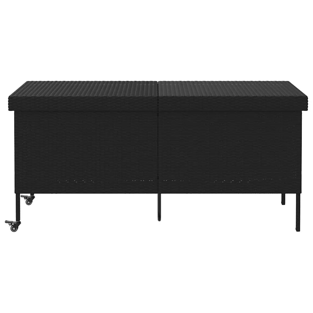 Outdoor Storage Box with Wheels for Garden Use