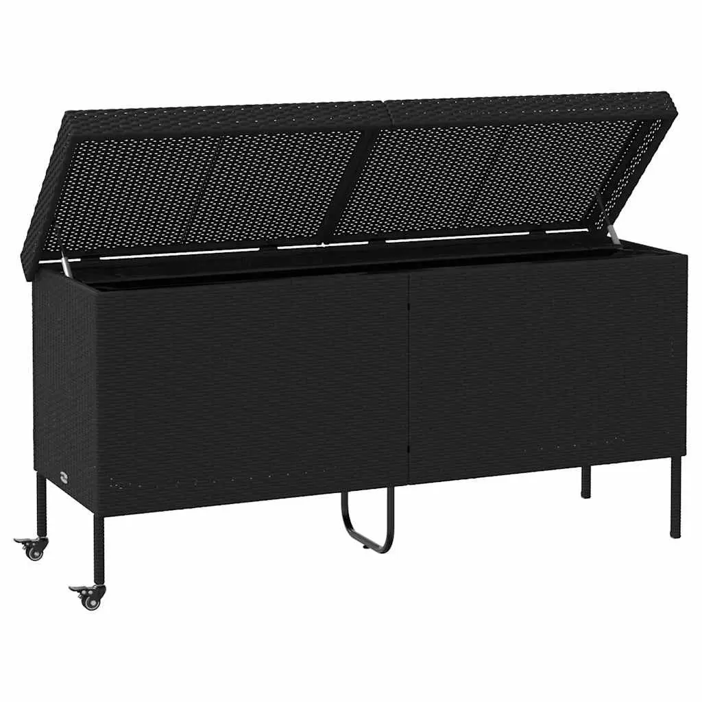 Outdoor Storage Box with Wheels for Garden Use