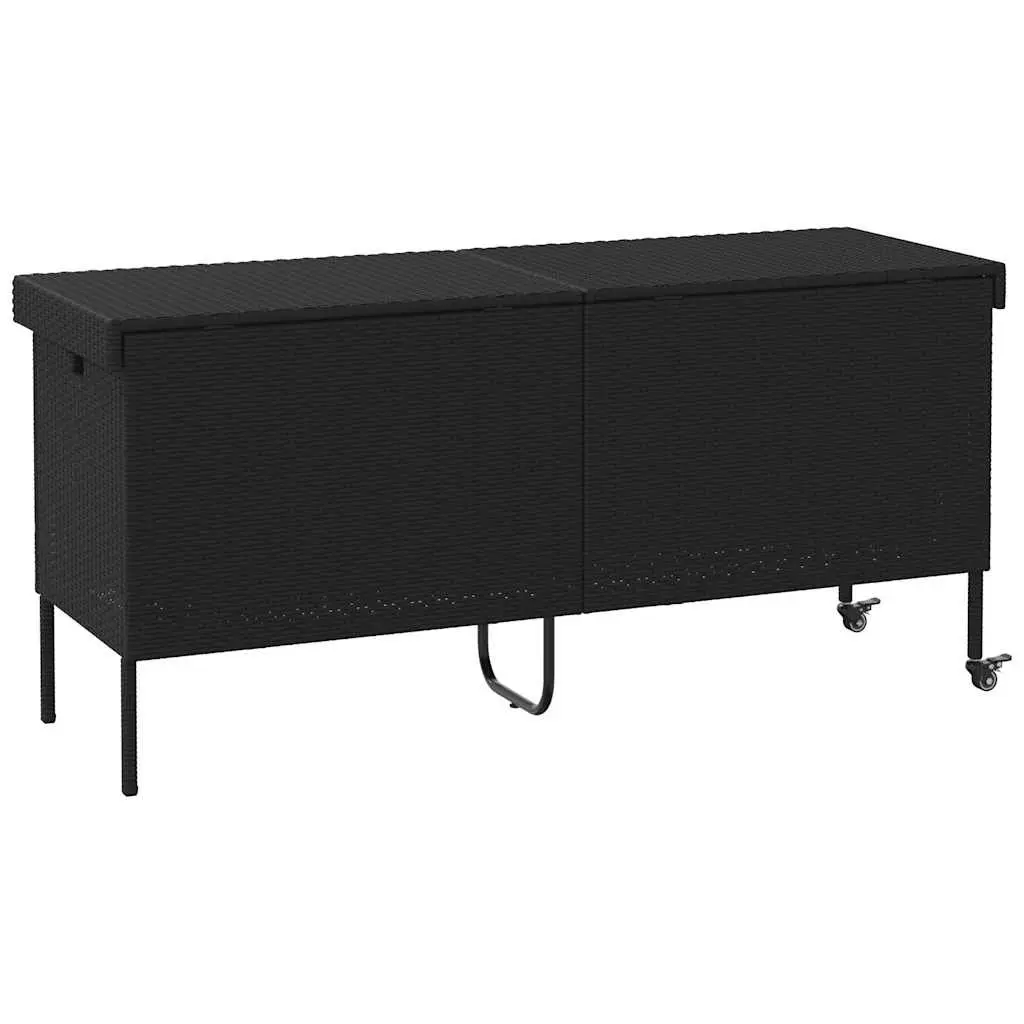 Outdoor Storage Box with Wheels for Garden Use