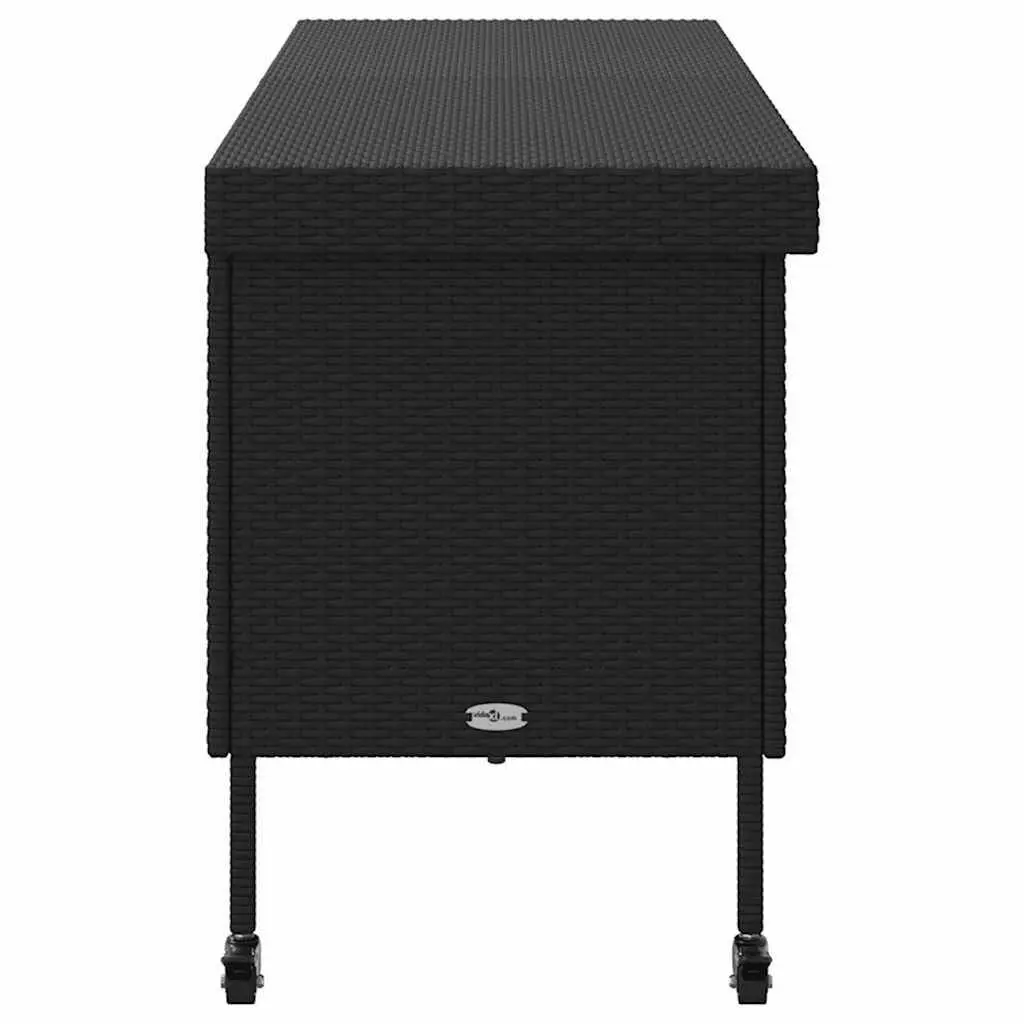 Outdoor Storage Box with Wheels for Garden Use