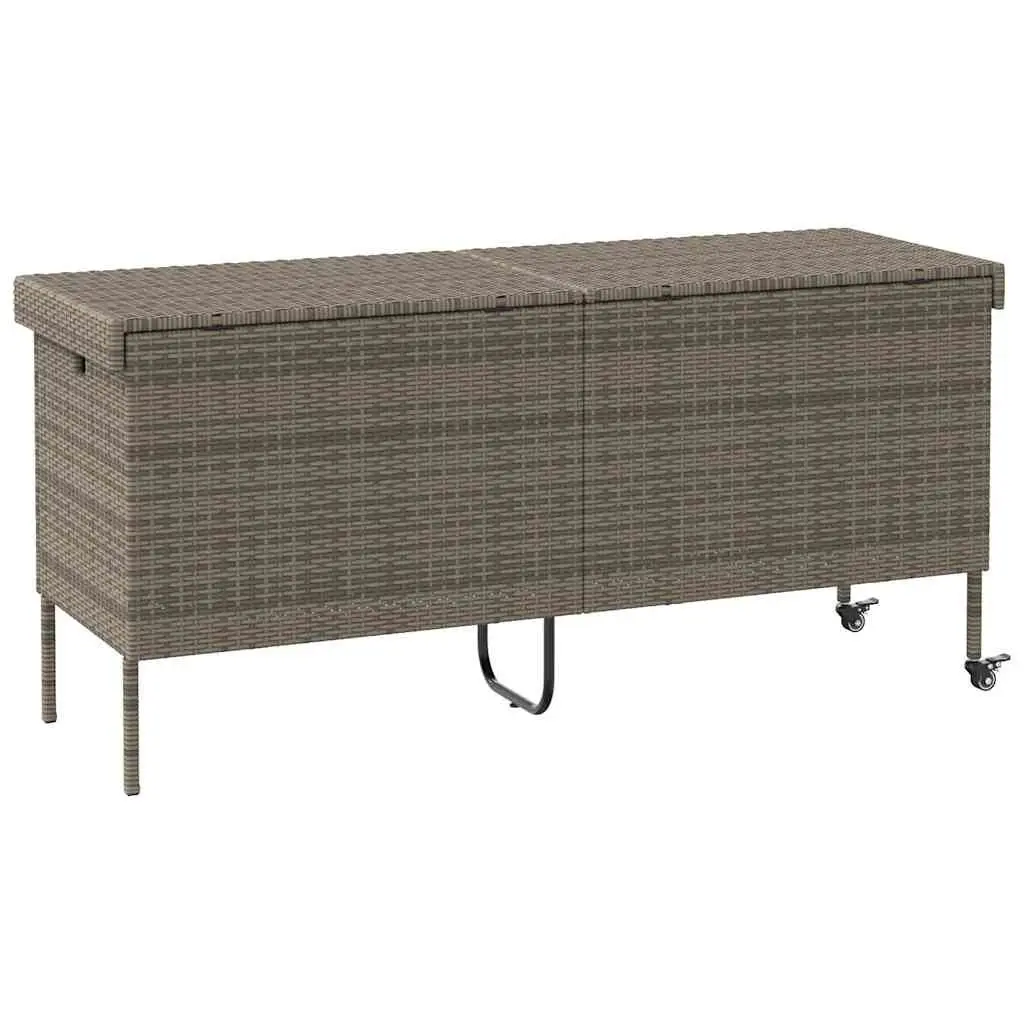 Garden Storage Box on Wheels for Outdoor Use