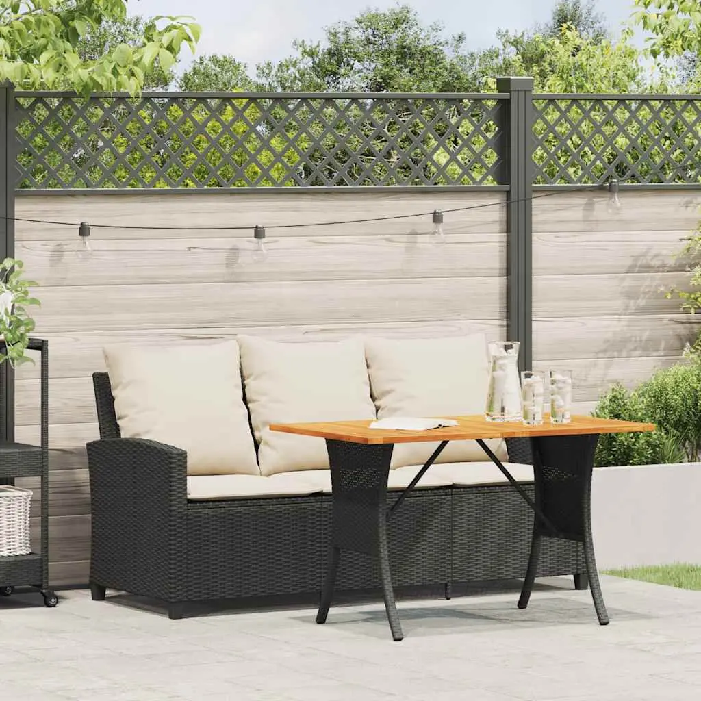 3-Seater Garden Sofa Set with Cushions & Table