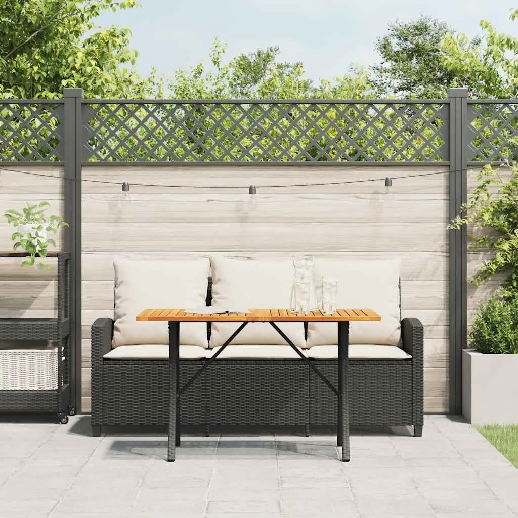 3-Seater Garden Sofa Set with Cushions & Table