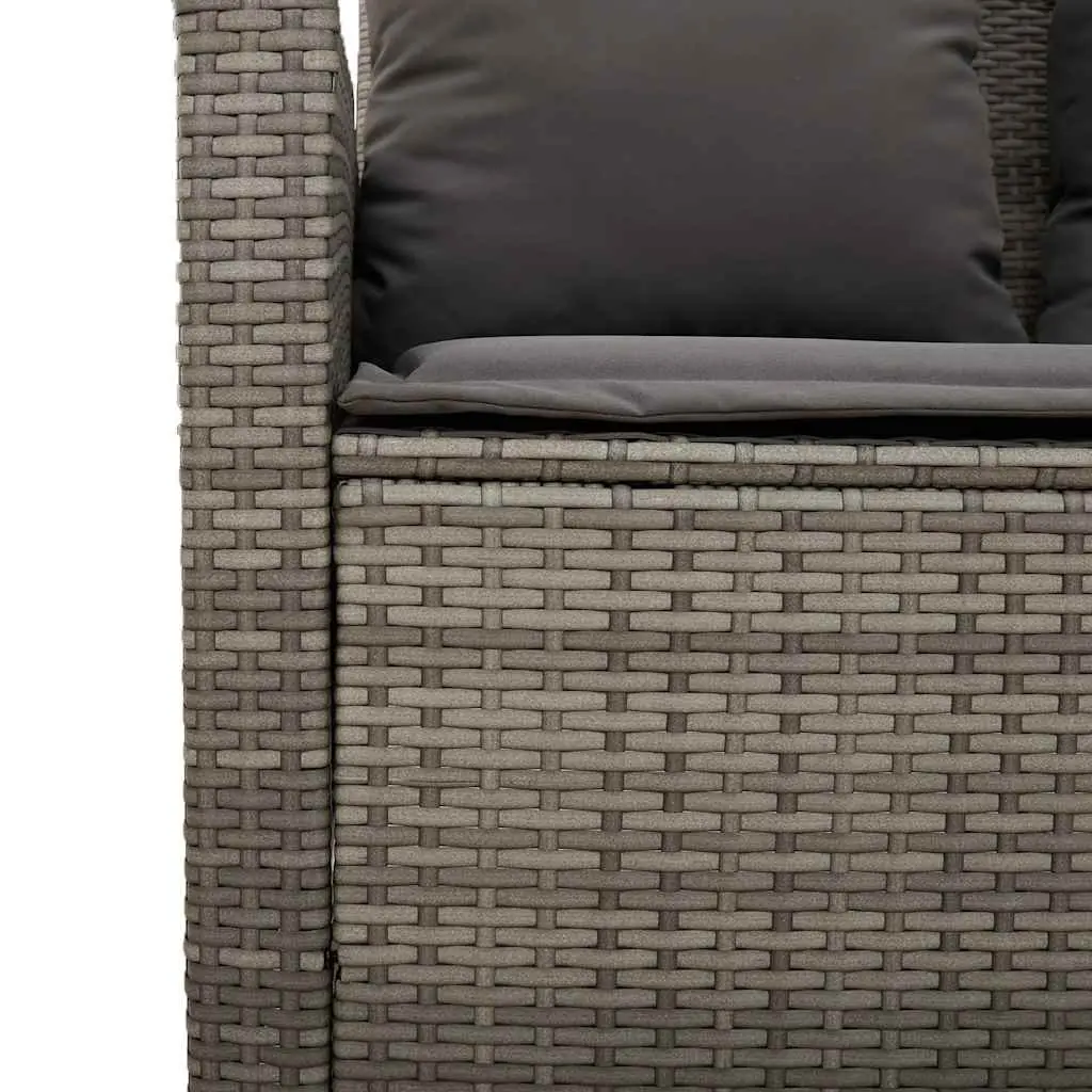 4-Piece Grey Outdoor Garden Sofa Set