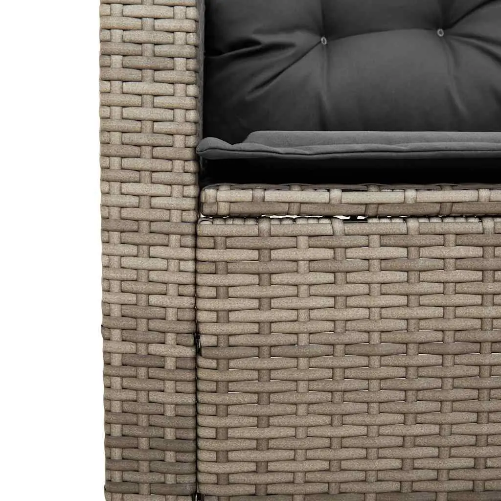 L-Shaped Garden Sofa with Integrated Table