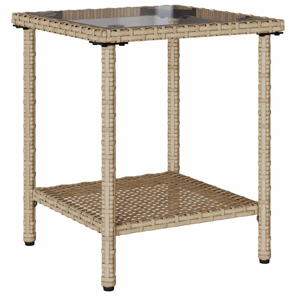 L-Shaped Garden Sofa with Table and Cushions
