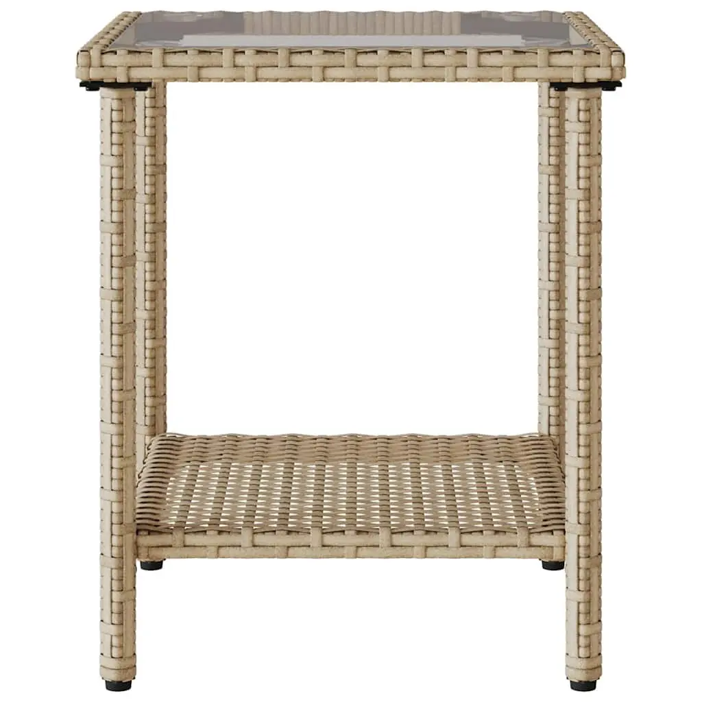 L-Shaped Garden Sofa with Table and Cushions