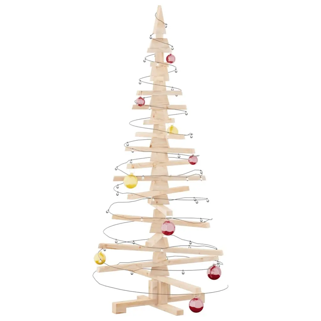 Solid Pine Wood 150cm Christmas Tree Decoration