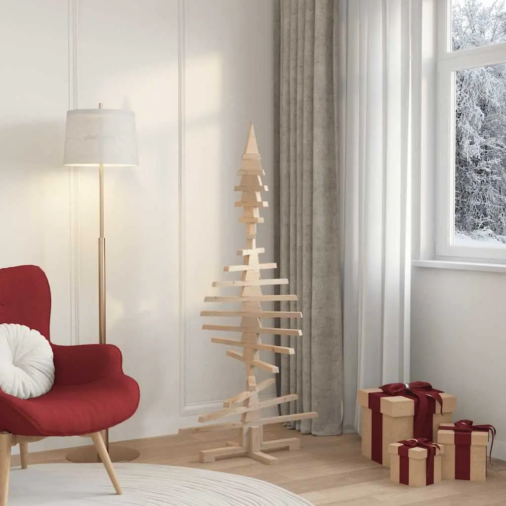 Solid Pine Wood 150cm Christmas Tree Decoration