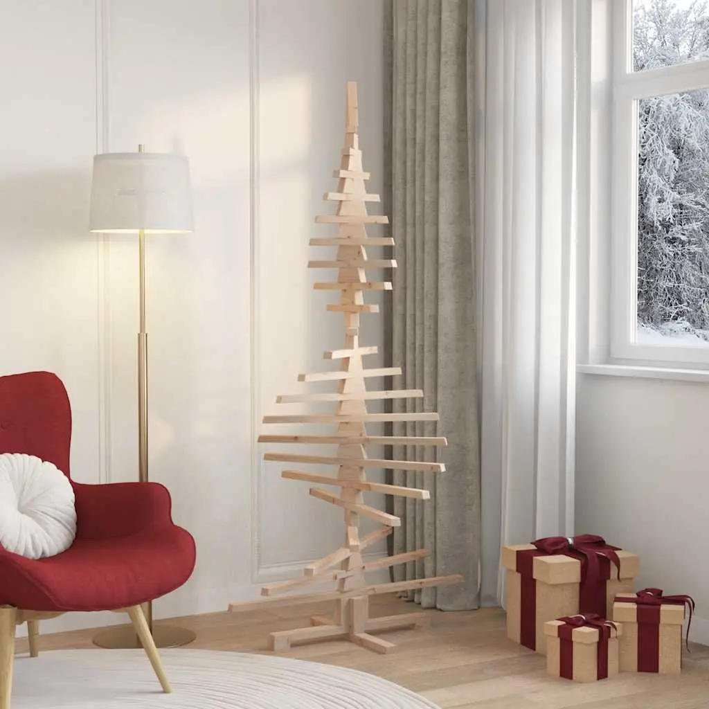 Solid Pine Wood Christmas Tree Decoration 180cm
