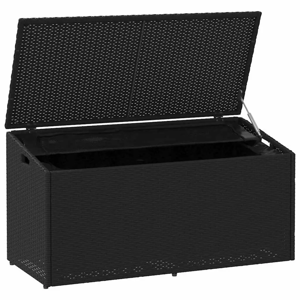 Black Outdoor Storage Box for Garden Essentials