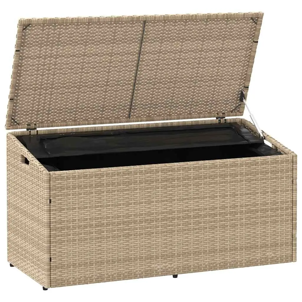 Beige Outdoor Garden Storage Box with Durable Construction
